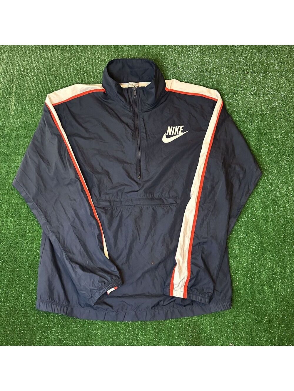 SZ L- Vintage Nike Sportswear Quarter zip Pullover **SHIPS TODAY**